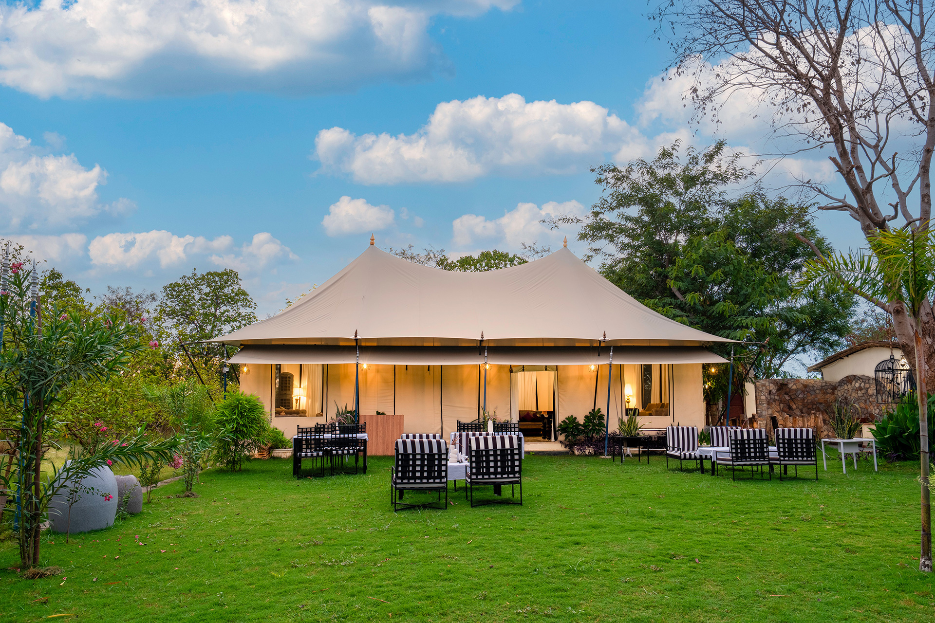 Ranthambore Tiger safari | Tent stay in Ranthambore | Luxury tents in Ranthambore | Ranthambore Night safari